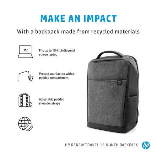 HP Renew Travel 15.6-inch Backpack HP Renew Travel 15.6-inch Backpack